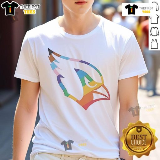 Nice Arizona Cardinals Pride Logo T-Shirt featuring vibrant team colors and bold logo, perfect for fans and pride events.