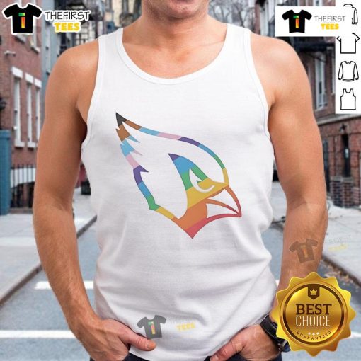 Stylish Nice Arizona Cardinals Pride Logo Tank Top featuring vibrant team colors and logo, perfect for game day.