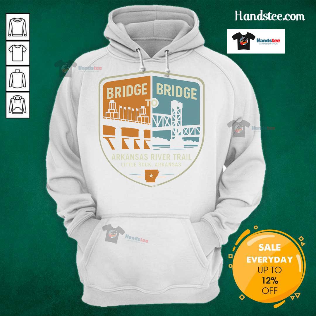 Nice Arkansas River Trail Bridges Little Rock Arkansas Hoodie Scenic view of the Arkansas River Trail bridges in Little Rock, Arkansas, featuring a cozy hoodie design.