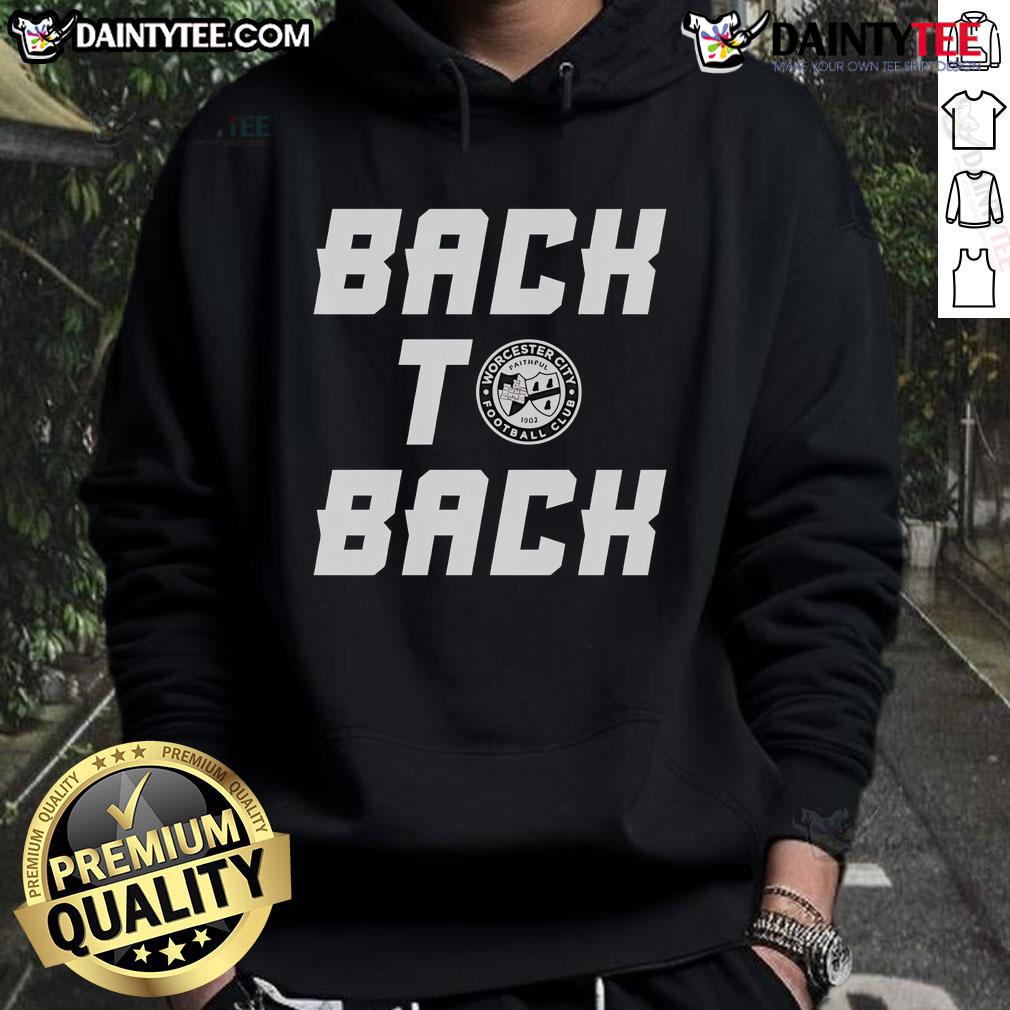 Nice Back To Back Worcester City Football Club Hoodie