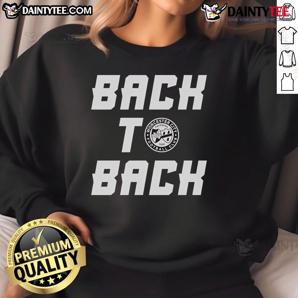 Nice Back To Back Worcester City Football Club Sweatshirt