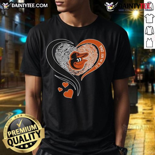Nice Baltimore Orioles It's In My DNA heart t-shirt design featuring team colors and logo, perfect for Orioles fans.