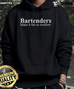 Fun hoodie design featuring bartenders, perfect for showcasing your love for drinks and style. Nice Bartenders Make It Fun!