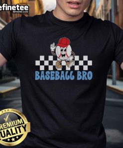Nice Baseball Bro T-Shirt for Proud Baseball Brothers of Players, featuring a fun design for sports enthusiasts.