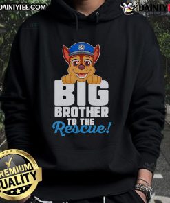 Nice Big Brother To The Rescue Hoodie featuring a playful design perfect for supportive siblings and casual wear.