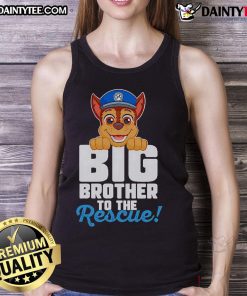 Nice Big Brother to the Rescue Tank Top featuring a playful design perfect for brothers and family bonding moments.
