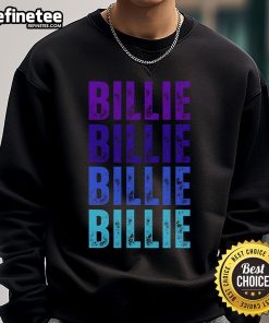 Cozy 'Nice Billie' sweatshirt featuring 'I Love Billie' design, perfect for fans of Billie Eilish and stylish casual wear.