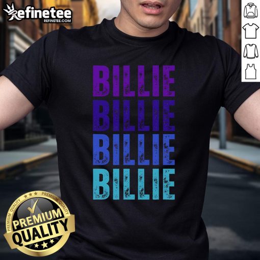 Nice Billie First Name I Love Billie T-Shirt featuring a stylish design, perfect for fans of Billie Eilish.