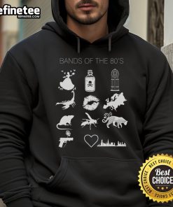 Vintage 80s hoodie featuring iconic Bohemia bands design, perfect for music lovers and retro fashion enthusiasts.