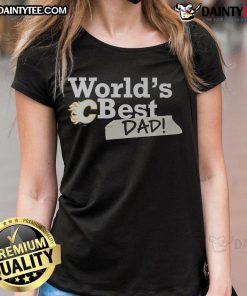 Nice Buffalo Sabres World's Best Dad ladies tee featuring vibrant team colors and a stylish design for proud fans.
