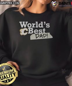 Nice Buffalo Sabres World's Best Dad sweatshirt featuring team colors and logo, perfect gift for hockey-loving dads.