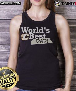 Buffalo Sabres tank top for the world's best dad, featuring team colors and logo, perfect for game day or casual wear.