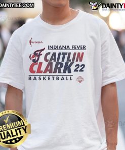 Nice Caitlin Clark Indiana Fever WNBA basketball t-shirt featuring vibrant team colors and player graphics.