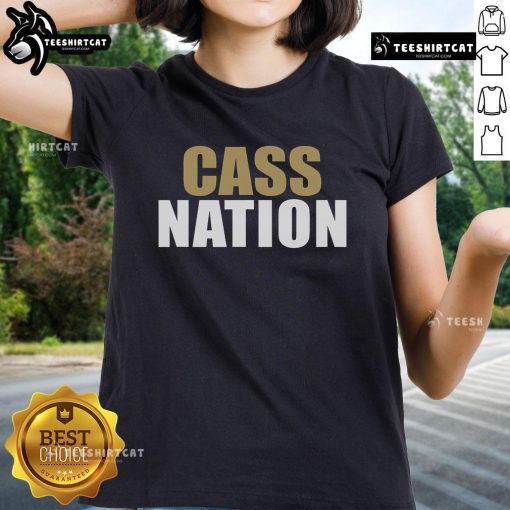 Nice Cass High School Nation Ladies Tee featuring a stylish design in school colors, perfect for fans and students.