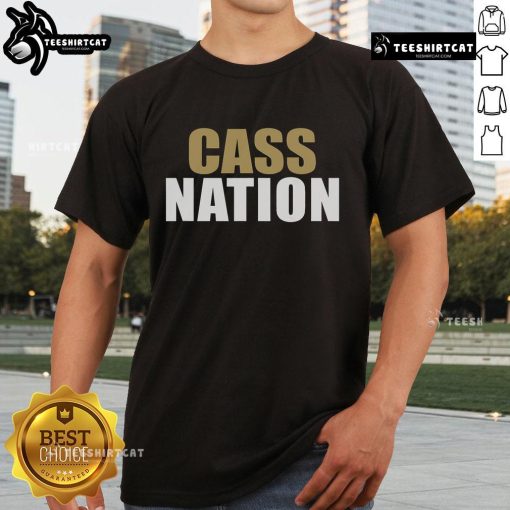 Nice Cass High School Nation T-Shirt featuring school colors and logo, perfect for spirit events and casual wear.