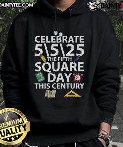Celebrate Square Root Day with the Nice Celebrate 5525 hoodie featuring a unique design for math enthusiasts.