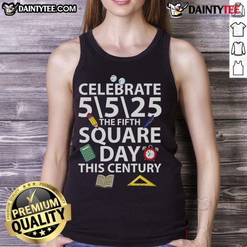 Alt Text: Celebrate the Fifth Square Root Day this century with a stylish tank top featuring a fun design.