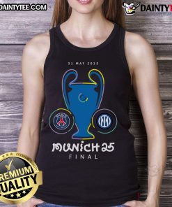 Nice Champions League Final Munich 25 tank top featuring vibrant design, perfect for football fans and stylish wear.