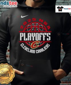 2025 Cleveland Cavaliers NBA Playoffs hoodie featuring 'Fight Together, Win Forever' slogan, perfect for fans.