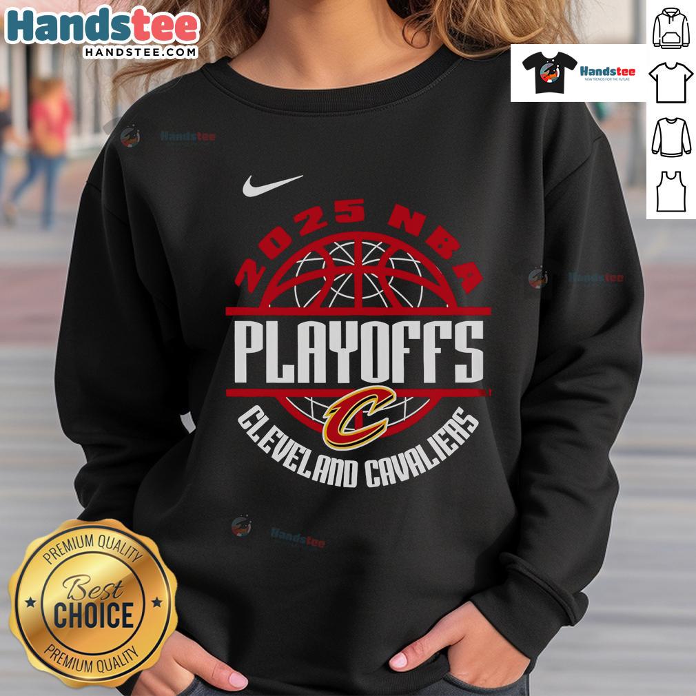 Nice Cleveland Cavaliers NBA Playoffs Fight Together Win Forever 2025 Sweatshirt Alt Text: Nice Cleveland Cavaliers NBA Playoffs 'Fight Together Win Forever' 2025 sweatshirt featuring team colors and logo.