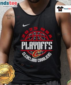 Nice Cleveland Cavaliers NBA Playoffs Fight Together Win Forever 2025 tank top featuring vibrant team colors and logo.