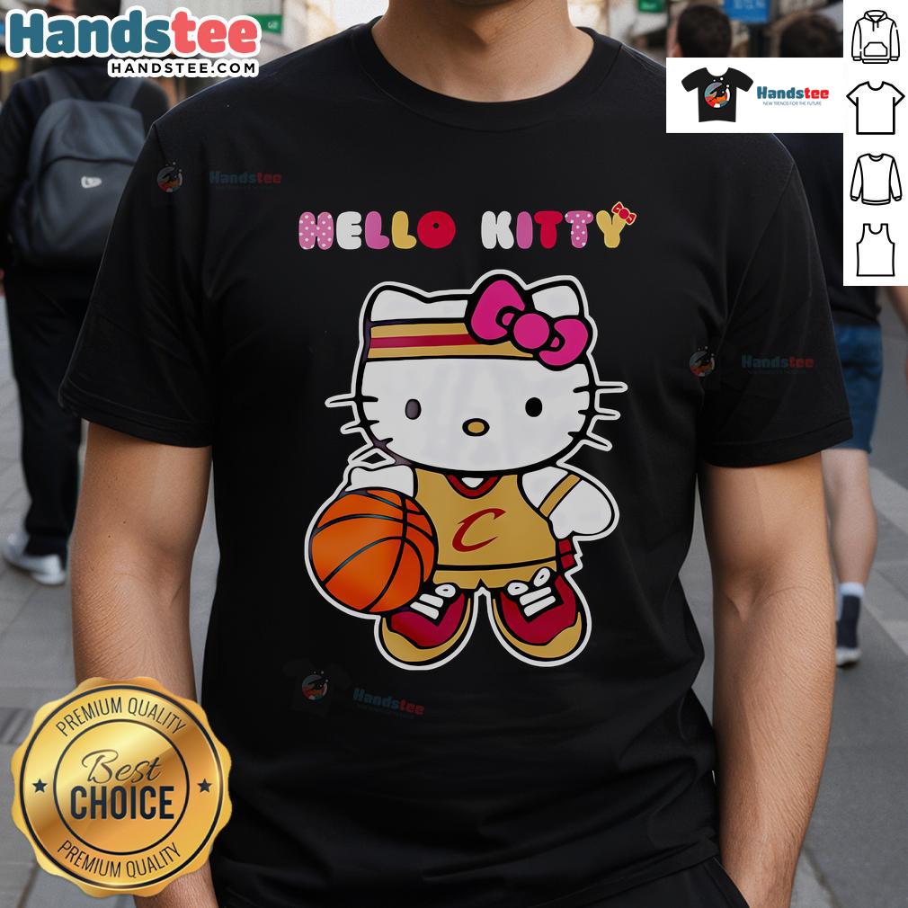 Nice Cleveland Cavaliers X Hello Kitty Game Night T Shirt Alt Text: Cleveland Cavaliers X Hello Kitty Game Night T-Shirt featuring a colorful design, perfect for fans and collectors.