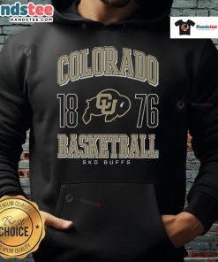 Nice Colorado Buffaloes basketball hoodie featuring team colors and logo, perfect for fans and game day attire.