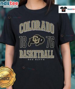 Nice Colorado Buffaloes basketball ladies tee featuring team colors and logo, perfect for fans and casual wear.