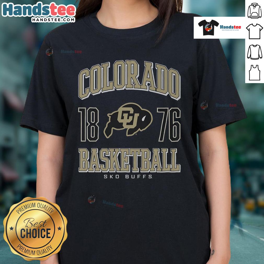 Nice Colorado Buffaloes Basketball Ladies Tee Nice Colorado Buffaloes basketball ladies tee featuring team colors and logo, perfect for fans and casual wear.