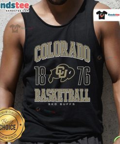 Nice Colorado Buffaloes basketball tank top featuring team colors and logo, perfect for game day or casual wear.