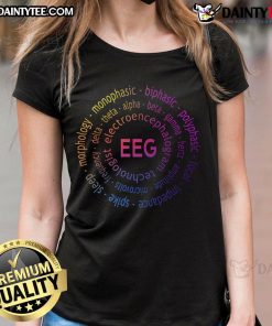 Colorful EEG Pediatric Appreciation Ladies Tee featuring vibrant designs celebrating pediatric healthcare.