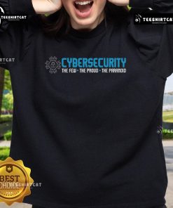 Cozy 'Nice Cybersecurity The Paranoid IT Analyst Programmer Hacker' sweatshirt, perfect for tech enthusiasts and cybersecurity fans.