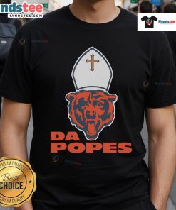 Nice Da Popes Chicago Bears Football T-Shirt featuring a bold design and vibrant colors, perfect for fans.