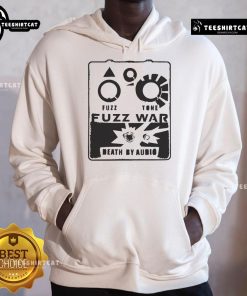 Nice Death By Audio Fuzz War Fuzz Tone Hoodie featuring a stylish design for music and fuzz pedal enthusiasts.