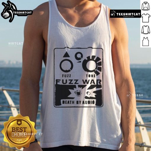 Nice Death By Audio Fuzz War Fuzz Tone Tank Top featuring bold graphic design, perfect for music enthusiasts and fashion lovers.