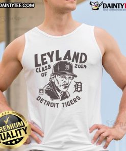 Nice Detroit Tigers Jim Leyland Class of 2024 tank top showcasing team spirit and tribute to the legendary manager.