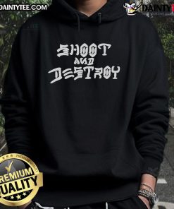Nice Dirtykid Shoot and Destroy Hoodie featuring a bold graphic design, perfect for streetwear enthusiasts.