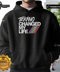 Nice Electric Callboy Tekkno Changed My Life Hoodie featuring vibrant design, perfect for fans of electronic music.