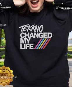 Nice Electric Callboy Tekkno Changed My Life sweatshirt featuring bold graphics and a stylish design for music lovers.