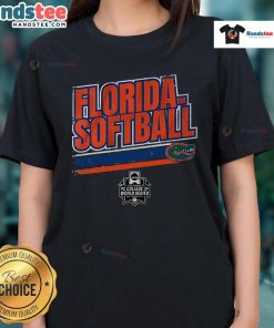 Nice Florida Softball Women's College World Series Stripe Ladies Tee showcasing stylish design for fans and players.