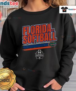 Women's College World Series Stripe Sweatshirt featuring Nice Florida design for softball fans.