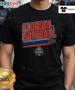 Nice Florida Softball Women's College World Series Stripe T-Shirt featuring team colors and logo, perfect for fans.