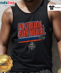 Nice Florida Softball Women's College World Series stripe tank top featuring vibrant colors and a stylish design.