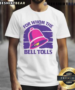 Alt Text: Nice For Whom The Bell Tolls T-Shirt featuring iconic book cover design, perfect for literature lovers and fans.