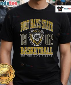 Nice Fort Hays State Tigers basketball T-shirt featuring vibrant team colors and logo, perfect for fans and players alike.