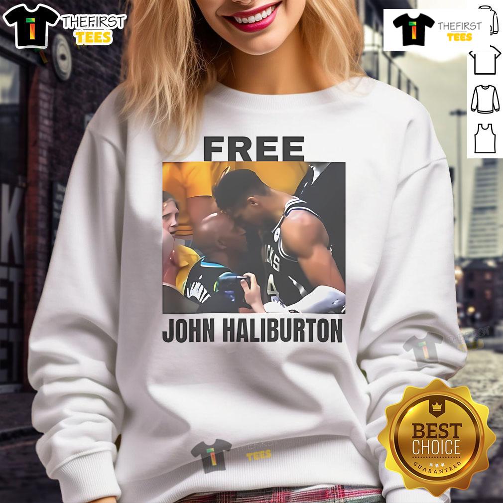 Nice Free John Haliburton Sweatshirt Stylish Nice Free John Haliburton sweatshirt in a casual setting, perfect for cozy, everyday wear.