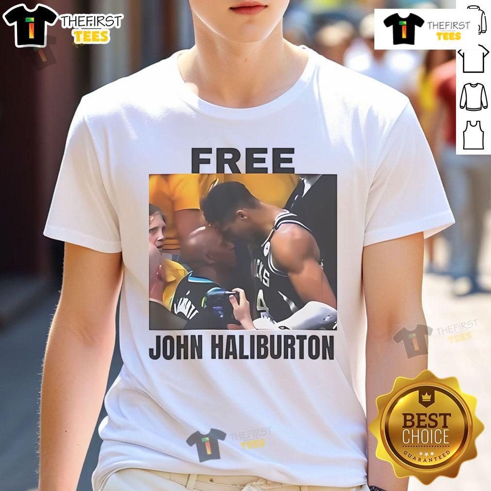 Nice Free John Haliburton T Shirt Stylish Nice Free John Haliburton T-Shirt featuring a unique design in vibrant colors, perfect for casual wear.