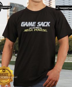 Nice Game Sack Now With Twice The Mega Power T-Shirt featuring vibrant graphics and a comfortable fit for gamers.