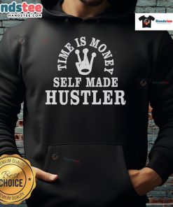 Self-Made Hustler Hoodie featuring 'Nice Giggly Time is Money' design, perfect for entrepreneurs and casual wear.