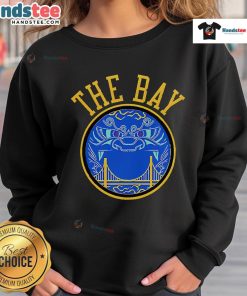 Nice Golden State Warriors Win For The Bay 2025 logo sweatshirt featuring vibrant team colors and stylish design.